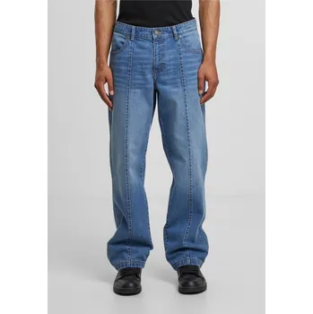 Dámské džíny Wide Leg Denim With Dividing Seams - white dirty washed 38