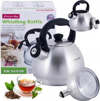 Varná konvice Tradiční ocelová Konvice Kamille 2 l černá