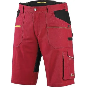 pracovní kraťasy STRETCH šortky červeno-černé