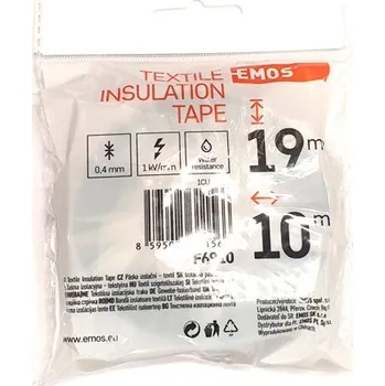 Textilní páska 19mm 10m černá