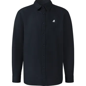 Pánská lněná košile (navy modrá, L (41/42))