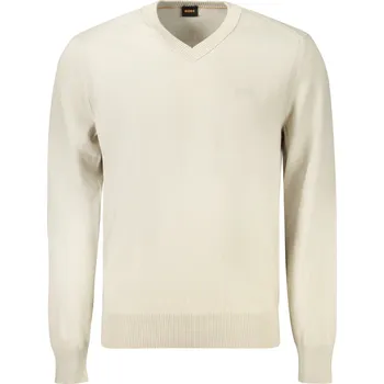 Pánský svetr Pánský svetr HUGO BOSS béžový Boss krémová 3363140