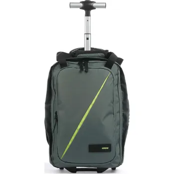 Městský batoh American Tourister Take2Cabin S Batoh s kolečky 40cm, 20L, tmavě zelená, umělé vlákno, 230734