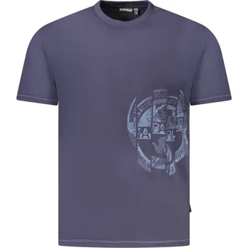 Pánské tričko Modré tričko s krátkým rukávem Napapijri Napapijri modrá | světle modrá 3361028