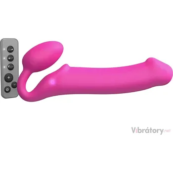 Připínací penis Tvarovatelný samodržící vibrační strapon Strap-On-Me (velikost XL)