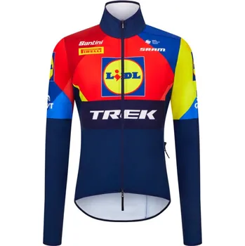 Cyklistická bunda Bunda SANTINI Lidl Trek Rain - M