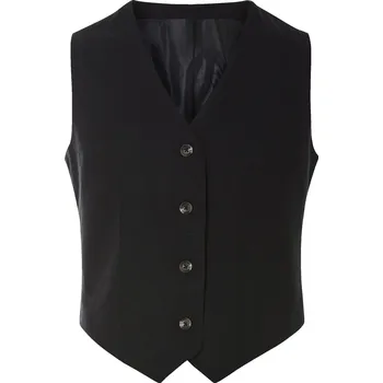 Dámská vesta esmara® Dámská vesta s podílem lnu (černá, 44)