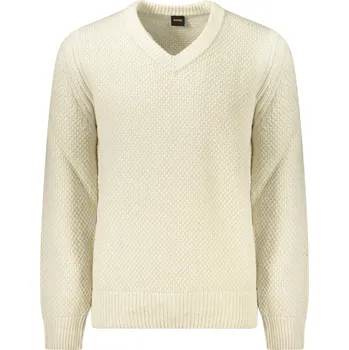 Pánský svetr Pánský svetr HUGO BOSS béžový Boss krémová 3366619