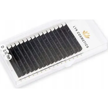 Umělé řasy JEDNOTLIVÉ HEDVÁBNÉ ŘASY PRO PRODLUŽOVÁNÍ D-0,10 #1428 - 9 mm