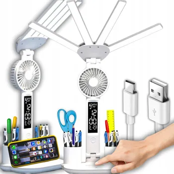 Lampička Stolní lampička Eddcom moderní LED bílá, výkon až 5 W