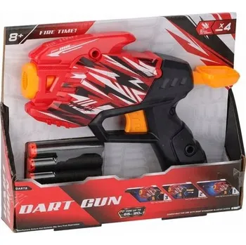 Dětská zbraň Pistole na pěnové náboje - Dart Gun + 4 náboje