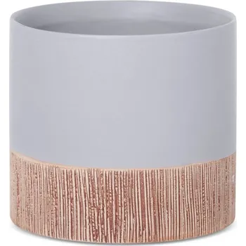 Květináč Květináč MILI 2 02 popelový / hnědý