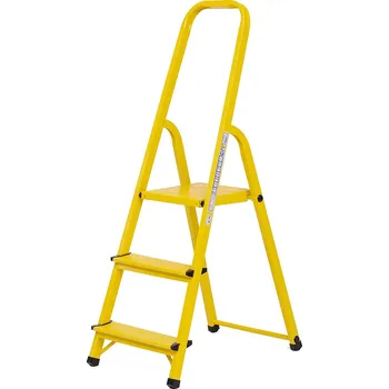 Žebřík Elkop Ocelový žebřík žlutý, 3 příčky