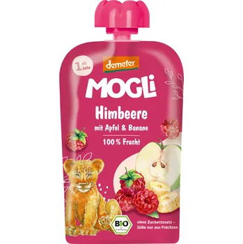 Sušené ovoce Jablko - banán - malinová pěna bez přidaných cukrů od 1 roku demeter bio 100 g - MOGLI