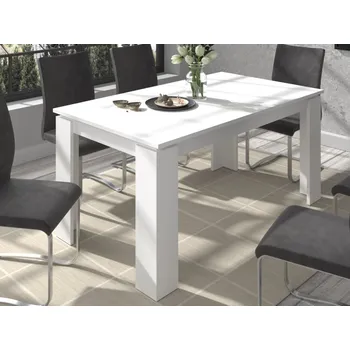 Jídelní stůl Rozkládací jídelní stůl Titan 160x90 cm, bílý