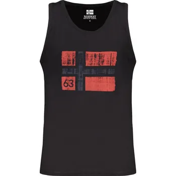 Pánské tílko Černé tílko s norskou vlajkou NORWAY 1963 černá | červená 3362458