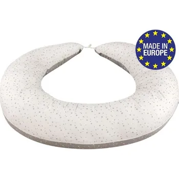 Polštář Bomimi ABRA Multifunkční polštář XXL, hvězdičky bílá/šedá