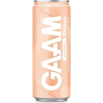Energetický nápoj GAAM Energetický nápoj White Peach 330 ml