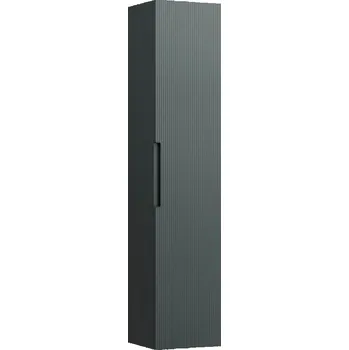 Koupelnový nábytek Juna - vysoká skříňka, 1 dvířka, závěsy dveří vpravo, šedá traffic H4116521092661