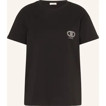 Dámské tričko Liu Jo Dámské Tričko S Ozdobnými Kamínky, černá, 42