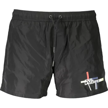 Pánské plavky Koupací kraťasy KARL LAGERFELD KARL LAGERFELD BEACHWEAR černá 3358215