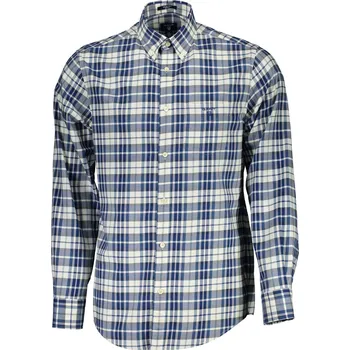 Pánské oblečení Pánská károvaná košile GANT Gant modrá | bílá | šedá 3363728