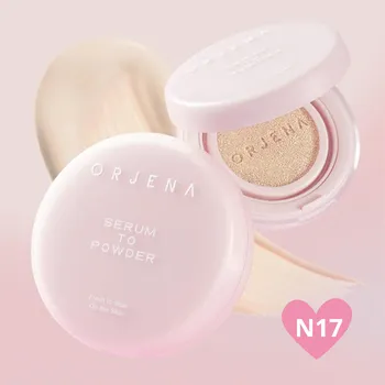 Make-up ORJENA - Serum To Powder Cushion SPF50+/PA+++, N17 IVORY - Pečující make-up s SPF - 14 g