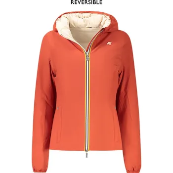 Oboustranná dámská červená bunda K-WAY K-Way oranžová | krémová 3368727