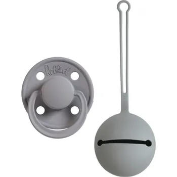 dudlíky Set dudlíku Rebael a pouzdra na dudlík Mushie Stone 0-6 měsíců