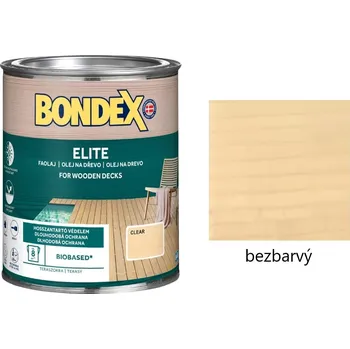 barva a nátěr na dřevo BONDEX ELITE napouštěcí olej na dřevo 0.75 l Bezbarvý