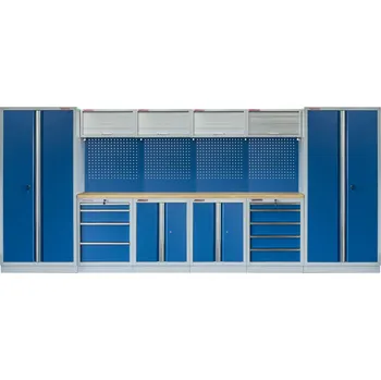Kvalitní PROFI BLUE dílenský nábytek - 4535 x 2000 x 495 mm - MTGS1300AA3