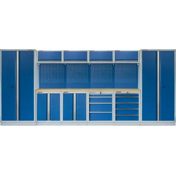 Kvalitní PROFI BLUE dílenský nábytek - 4535 x 2000 x 495 mm - MTGS1300AA2