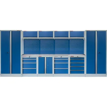 Kvalitní PROFI BLUE dílenský nábytek - 4535 x 2000 x 495 mm - MTGS1300A22