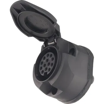 Elektrická zásuvka Zásuvka 13 pól 12V s odpoj. mlhovky +podložka, TESAT