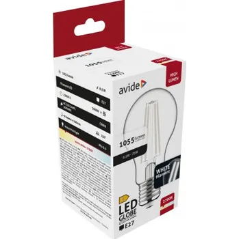 Žárovka Avide Lighting Avide LED White Filament Globe 8.5W E27 WW