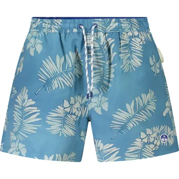 Pánské kraťasy Pánské modré plavkové kraťasy North Sails světle modrá | krémová 3357752