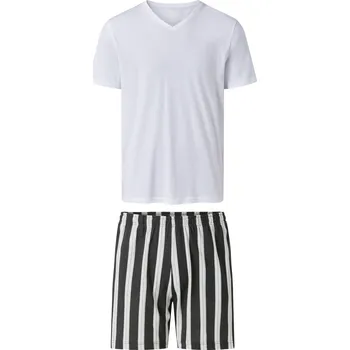 Pánské pyžamo esmara Men Pánské pyžamo (bílá/černá, S (44/46))