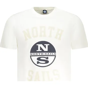 Pánské tričko Pánské triko NORTH SAILS s krátkým rukávem North Sails bílá | krémová 3367996