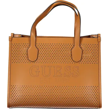 Kabelka Hnědá kabelka GUESS JEANS GUESS JEANS hnědá 3357373