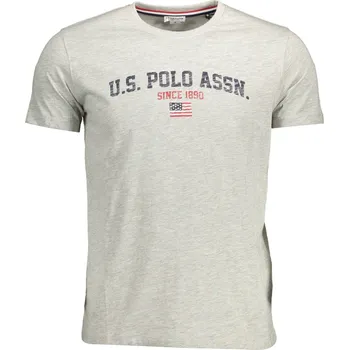 Pánská móda Pánské triko US Polo s krátkým rukávem US Polo Assn šedá 3363779