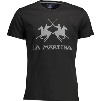 Pánské tričko Černé pánské triko La Martina La Martina černá | šedá 3363549
