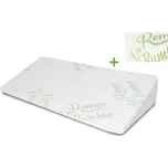 Romeo Klínový podhlavník MEMORY BAMBOO 80 x 40 x 15 cm + náhradní povlak BAMBOO