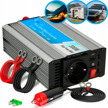 Měnič napětí Měnič Napětí napětí automobilová 12V 300W