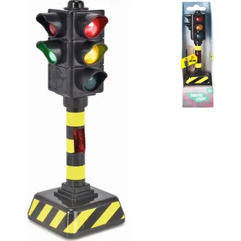 DICKIE Dopravní světelný semafor funkční na baterie Světlo Zvuk | 224228