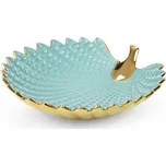 Dekorační miska HIRAL 4 02 světle modrá / zlatá