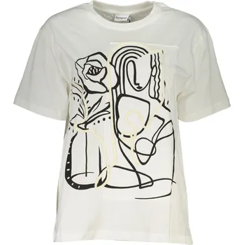 Dámské tričko Desigual dámské tričko s krátkým rukávem bílé DESIGUAL černá | bílá 3366560