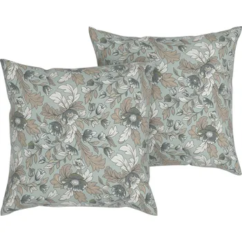 Povlečení LIVARNO home Potah na polštář Renforcé, 50 x 60 cm, 2 kusy (zelená)