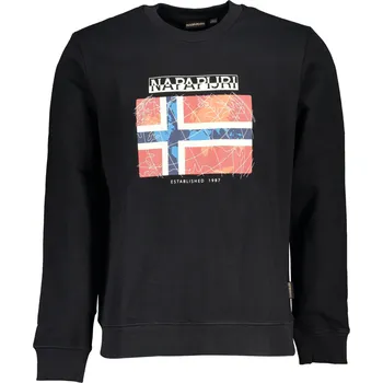 Pánská mikina Černá mikina Napapijri bez zipu Napapijri černá 3361790
