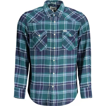 Pánská košile Pánská károvaná košile Wrangler Wrangler modrá | světle modrá | zelená 3368041