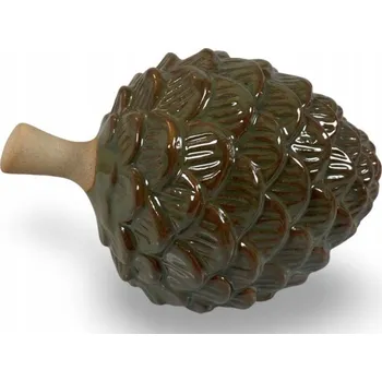 Porcelánová figurka Šiška Ozdobná zelená dekorace stolu 11x6